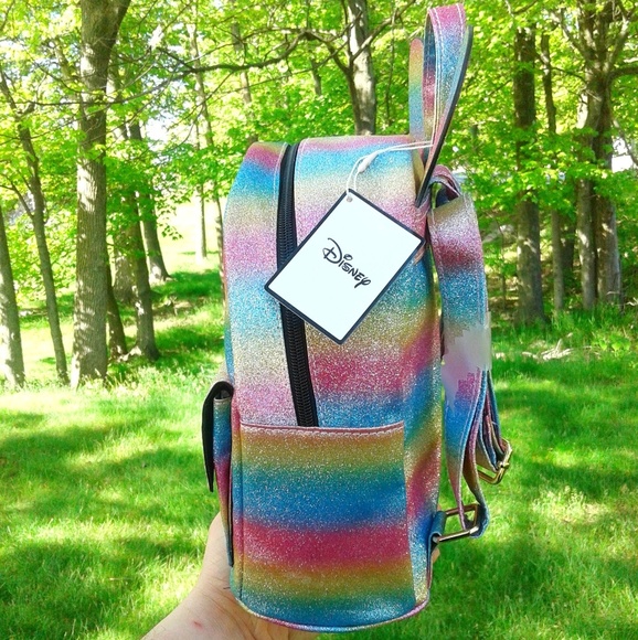 Rainbow Glitter Mickey Mouse Backbag - Picture 4 of 8